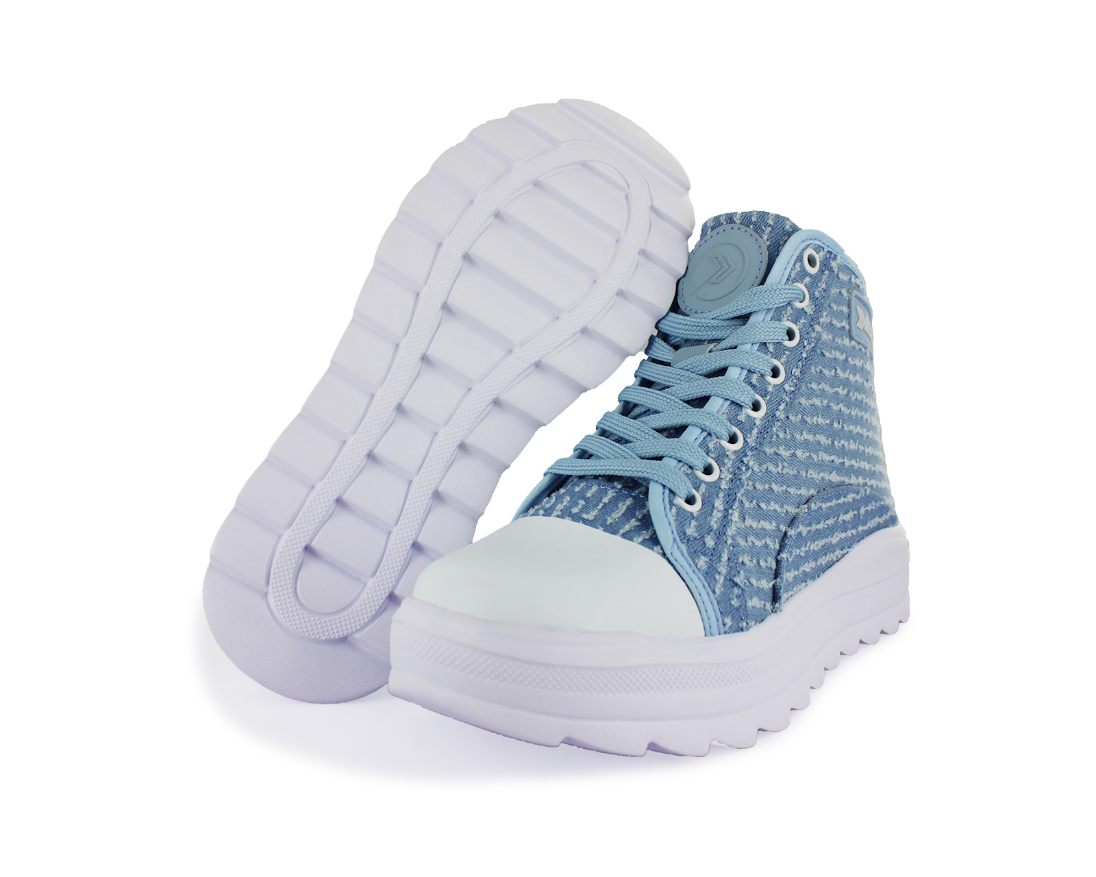 Tenis Newk Mujer Linea Kaori Color Azul Blanco