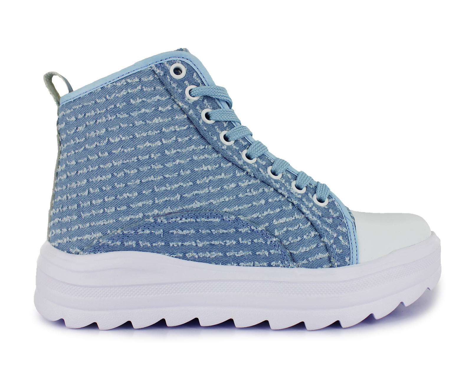 Foto 4 pulgar | Tenis Newk Mujer Linea Kaori Color Azul Blanco