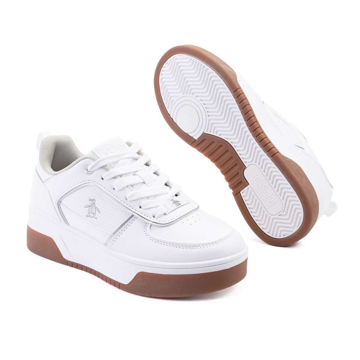 Tenis Original Penguin Style Harper Blanco Para Mujer,Size 25