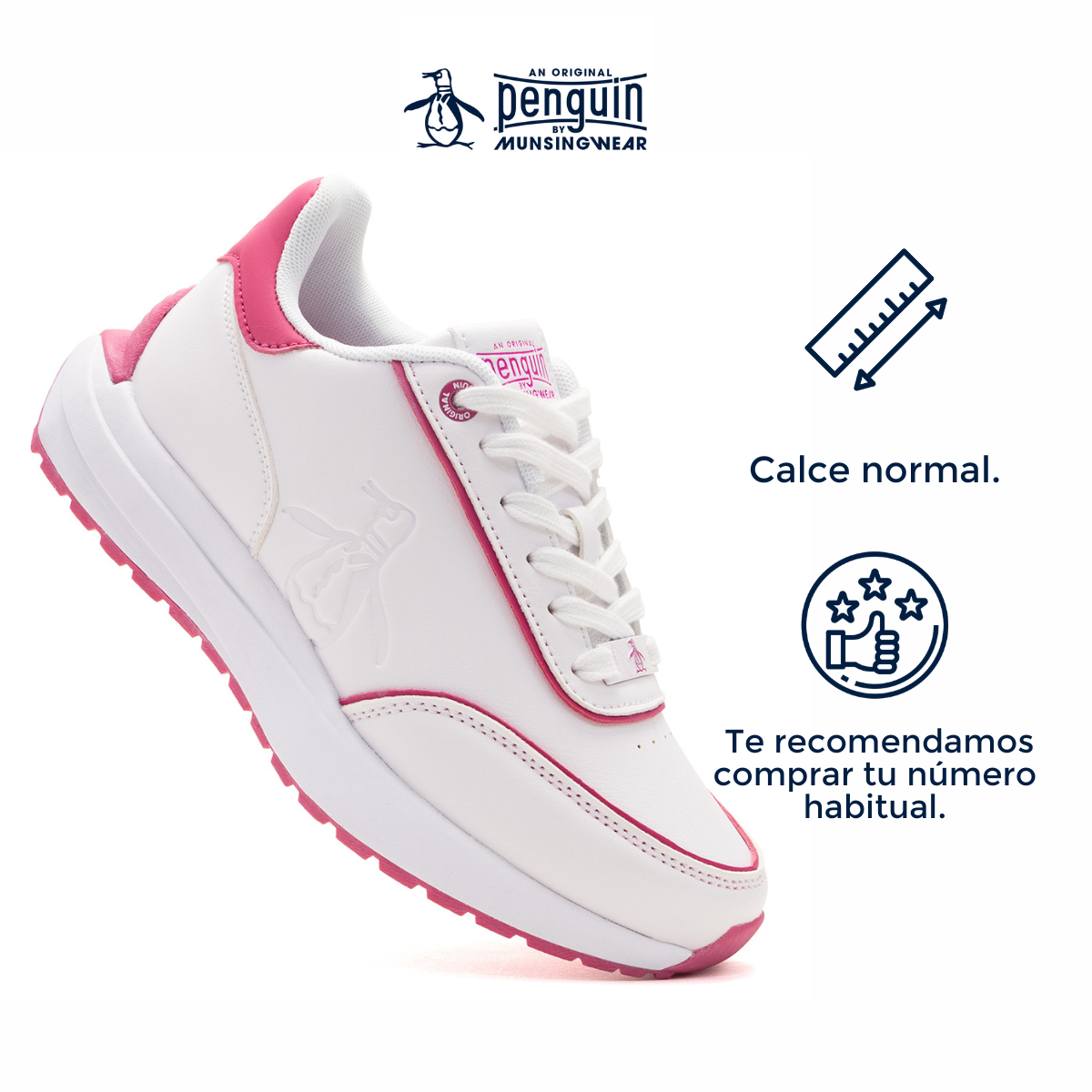 Foto 4 pulgar | Tenis Original Penguin Style Lya Blanco Para Mujer