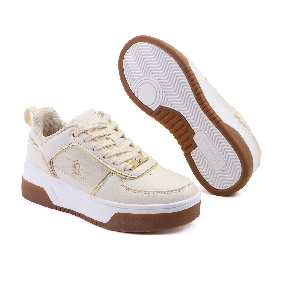 Foto 2 pulgar | Tenis Original Penguin Style Harper Beige Para Mujer