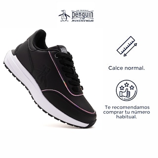 Foto 3 | Tenis Original Penguin Style Lya Negro Para Mujer