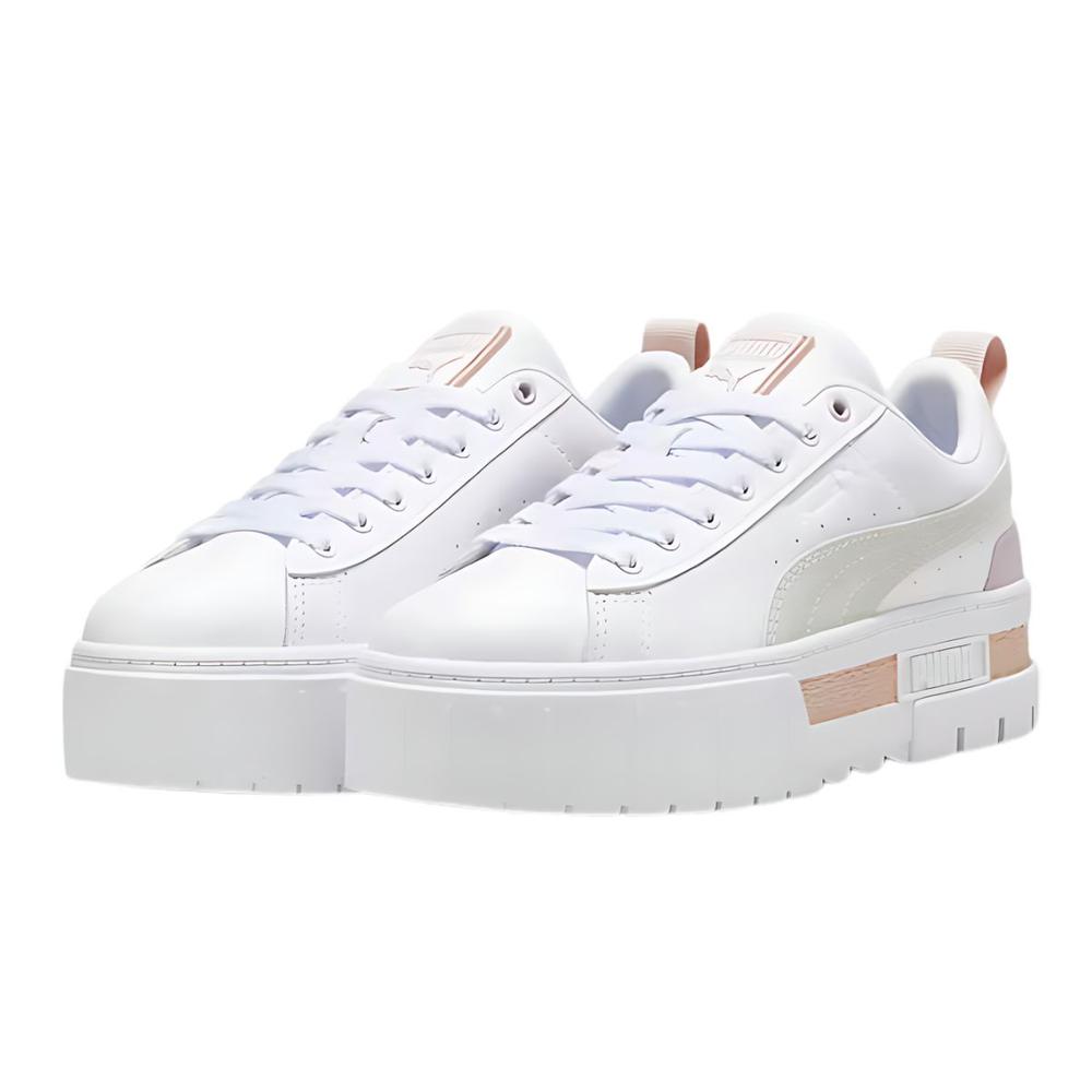 Foto 2 | Tenis Puma Mayze Lth Wns Blanco para Mujer Juvenil