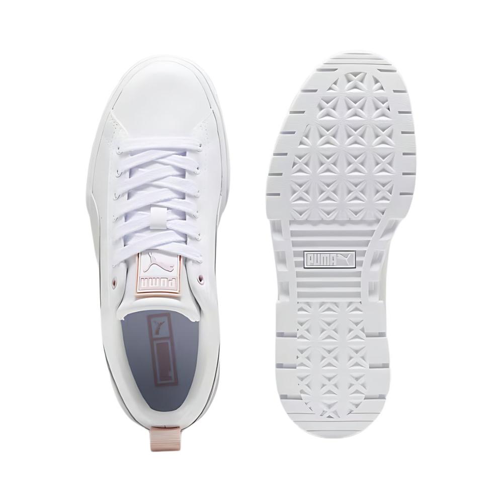 Foto 3 | Tenis Puma Mayze Lth Wns Blanco para Mujer Juvenil