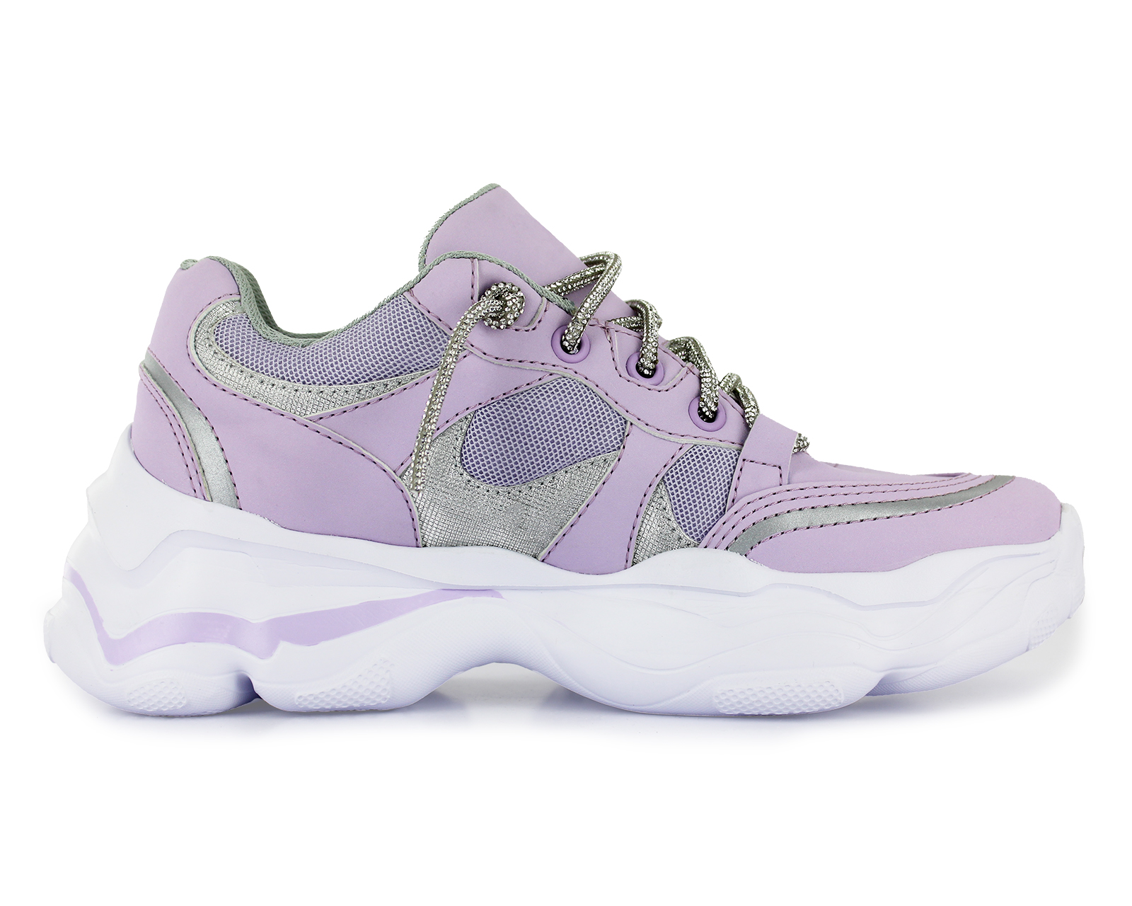 Foto 3 | Tenis Newk Mujer Linea Purple Color Lila Plata