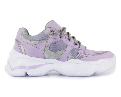 Foto 3 | Tenis Newk Mujer Linea Purple Color Lila Plata