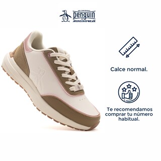 Foto 3 | Tenis Original Penguin Style Lya Beige Para Mujer