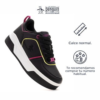 Foto 3 | Tenis Original Penguin Style Harper Negro Para Mujer