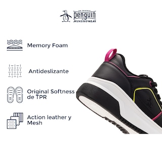 Foto 4 | Tenis Original Penguin Style Harper Negro Para Mujer