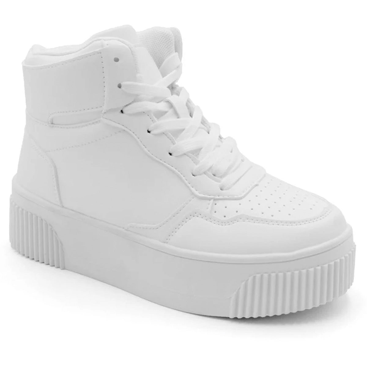 Tenis Botín Exterior Sintético Color Blanco Para Mujer De Rbcollection