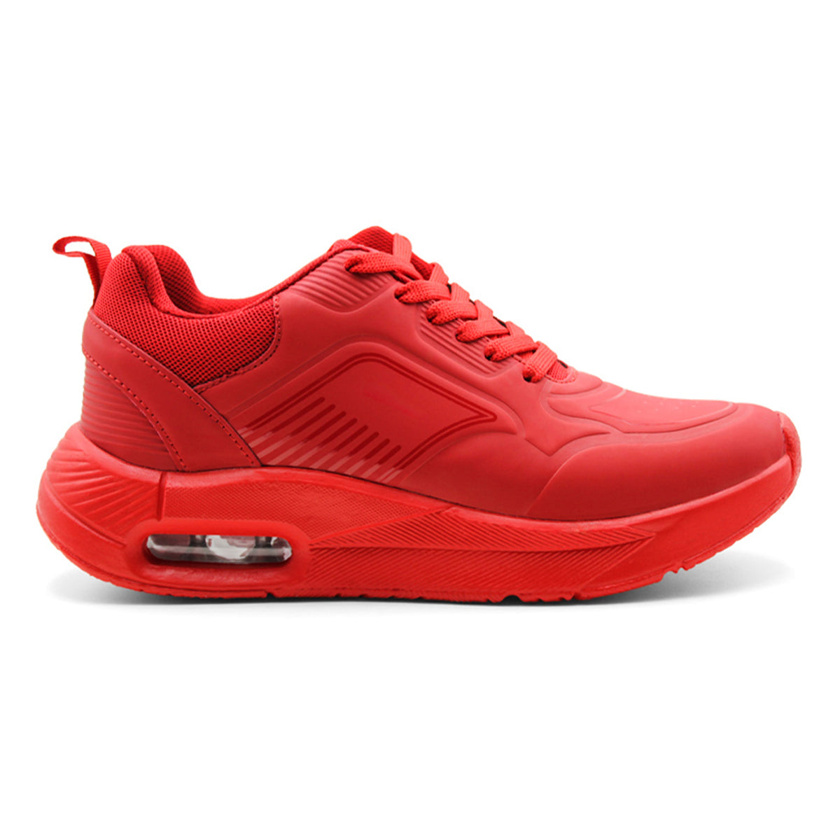 Foto 3 pulgar | Tenis Con Cordones Exterior Sintético Color Rojo Para Mujer De Rbcollection