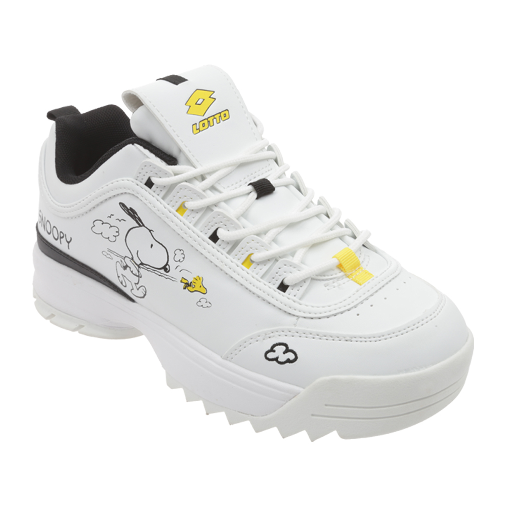 Tenis Casual Lotto Wicked Snoopy Follow Blanco