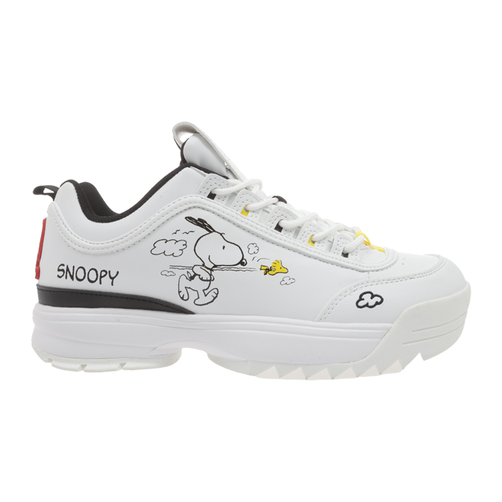 Foto 3 pulgar | Tenis Casual Lotto Wicked Snoopy Follow Blanco