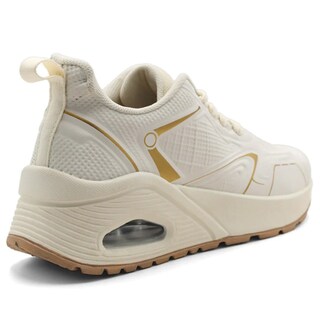 Foto 3 | Tenis Con Cordones Exterior Sintético Color Beige Para Mujer De Rbcollection