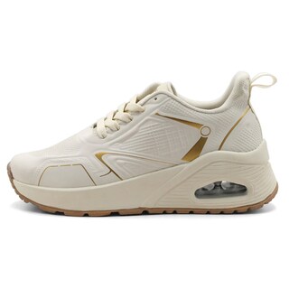 Foto 5 | Tenis Con Cordones Exterior Sintético Color Beige Para Mujer De Rbcollection