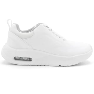 Foto 2 | Tenis Con Cordones Exterior Sintético Color Blanco Para Mujer De Rbcollection