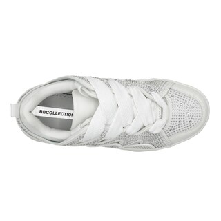 Foto 6 | Tenis Con Cordones Exterior Sintético Color Blanco Para Mujer De Rbcollection