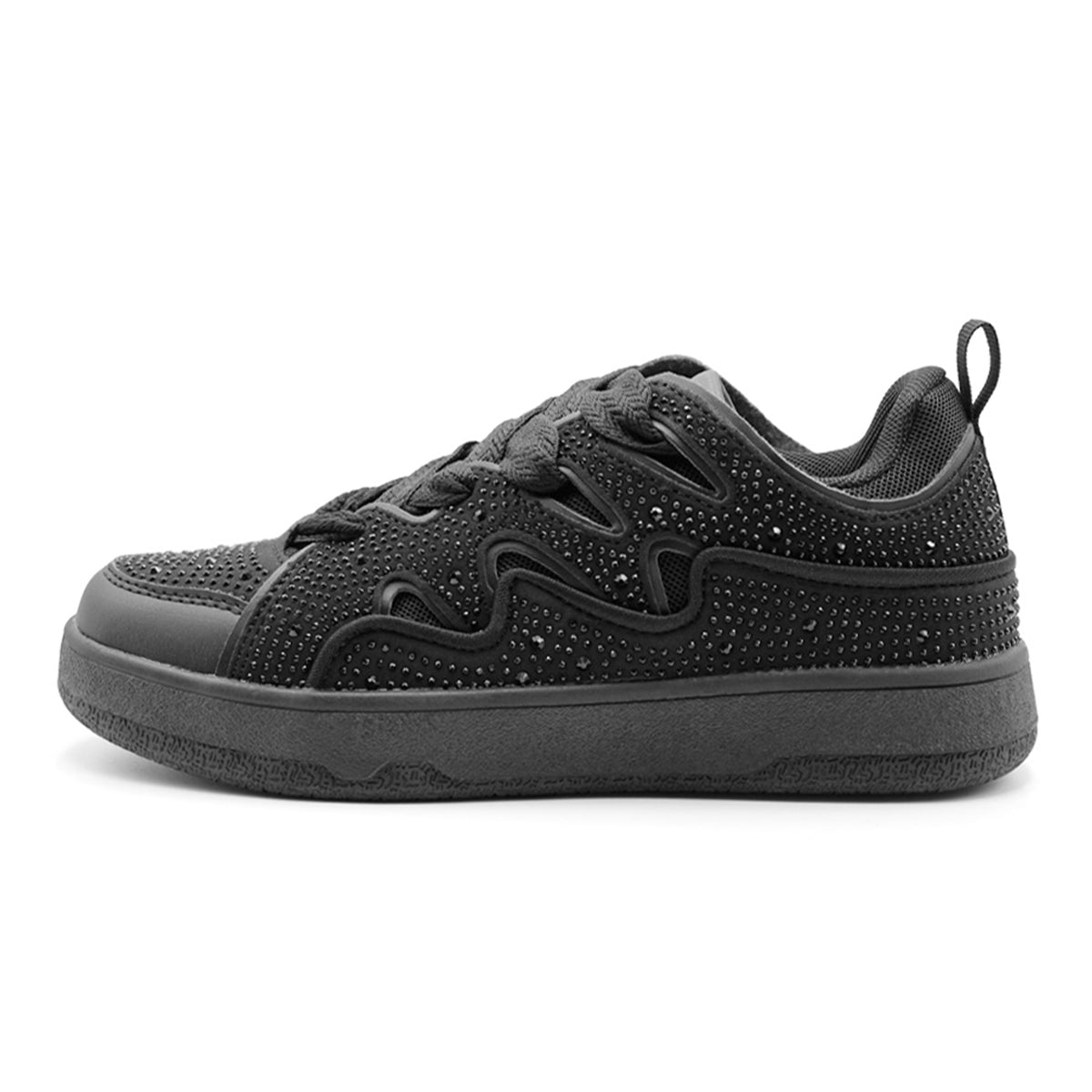 Foto 6 pulgar | Tenis Con Cordones Exterior Textil Color Negro Para Mujer De Rbcollection