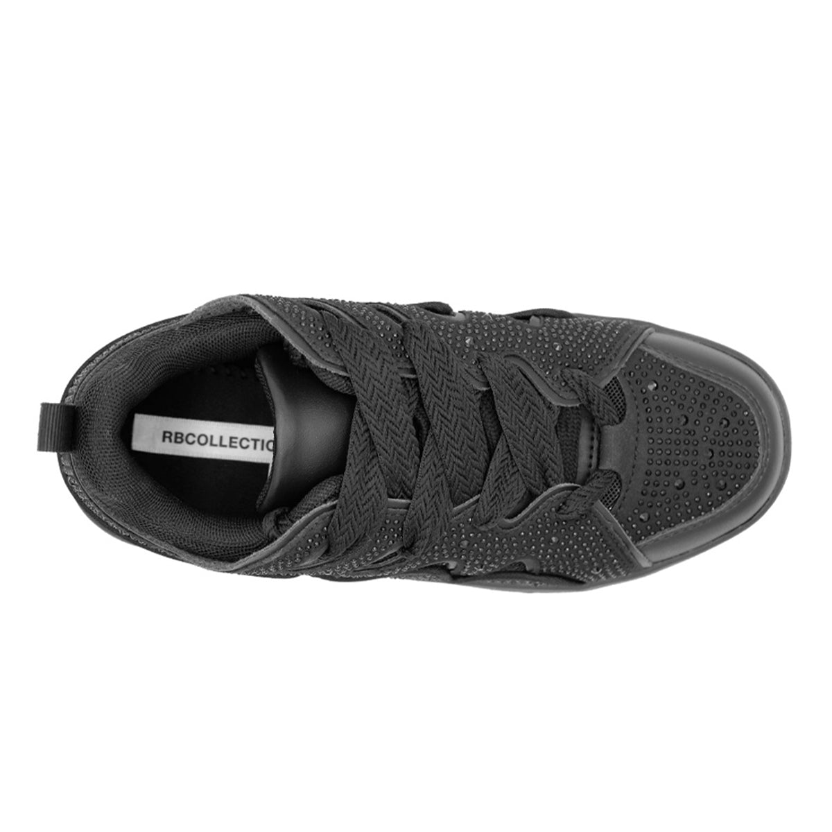 Foto 7 pulgar | Tenis Con Cordones Exterior Textil Color Negro Para Mujer De Rbcollection