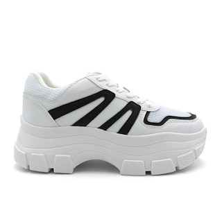 Foto 2 | Tenis Tipo Deportivo Exterior Piel Vegana Color Blanco Para Mujer De Rbcollection