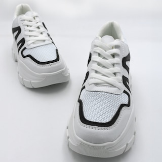 Foto 4 | Tenis Tipo Deportivo Exterior Piel Vegana Color Blanco Para Mujer De Rbcollection