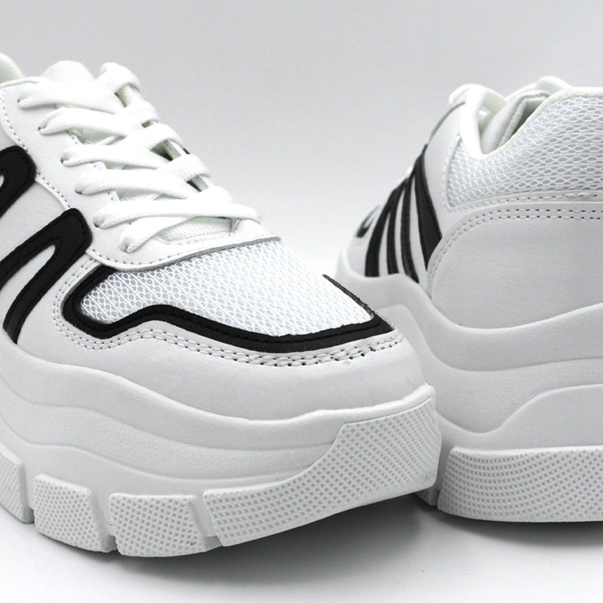 Foto 6 | Tenis Tipo Deportivo Exterior Piel Vegana Color Blanco Para Mujer De Rbcollection
