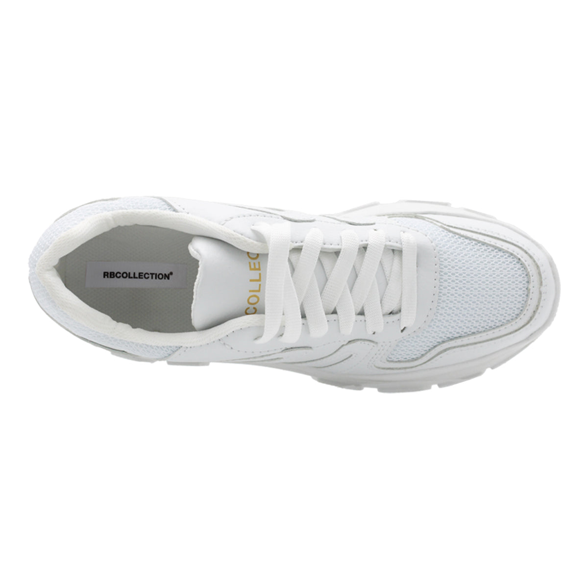 Foto 7 pulgar | Tenis Tipo Deportivo Exterior Piel Vegana Color Blanco Para Mujer De Rbcollection