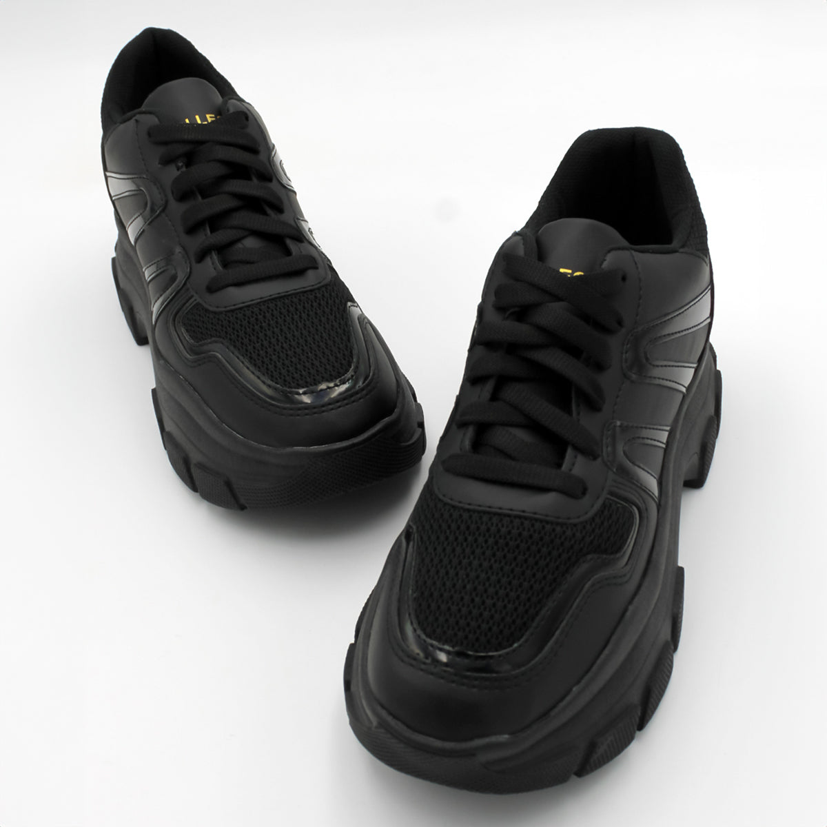 Foto 5 pulgar | Tenis Tipo Deportivo Exterior Piel Vegana Color Negro Para Mujer De Rbcollection