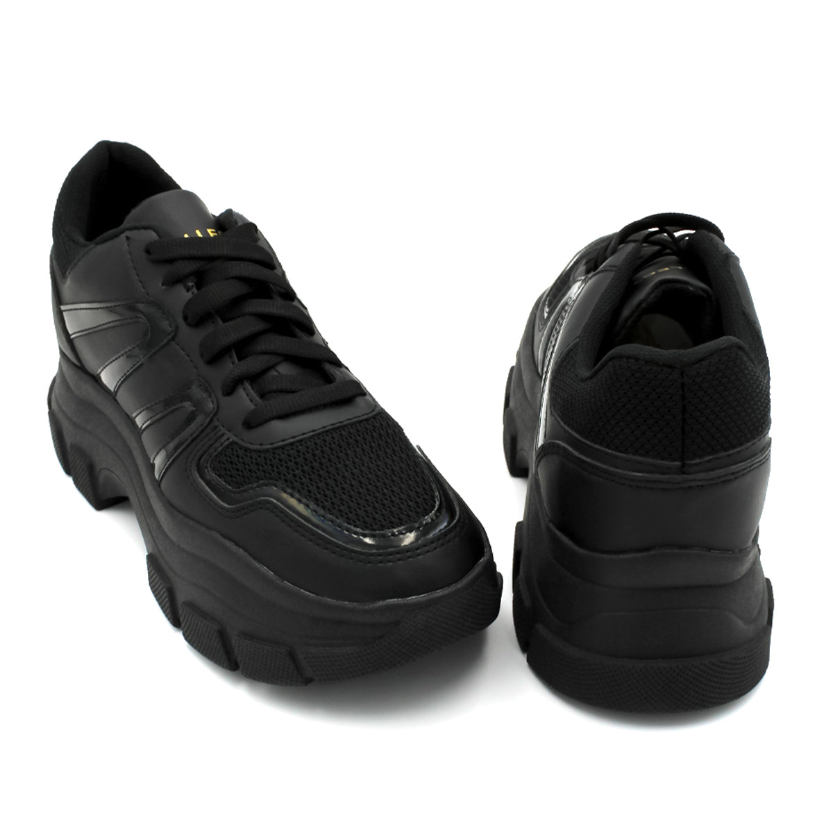 Foto 6 pulgar | Tenis Tipo Deportivo Exterior Piel Vegana Color Negro Para Mujer De Rbcollection