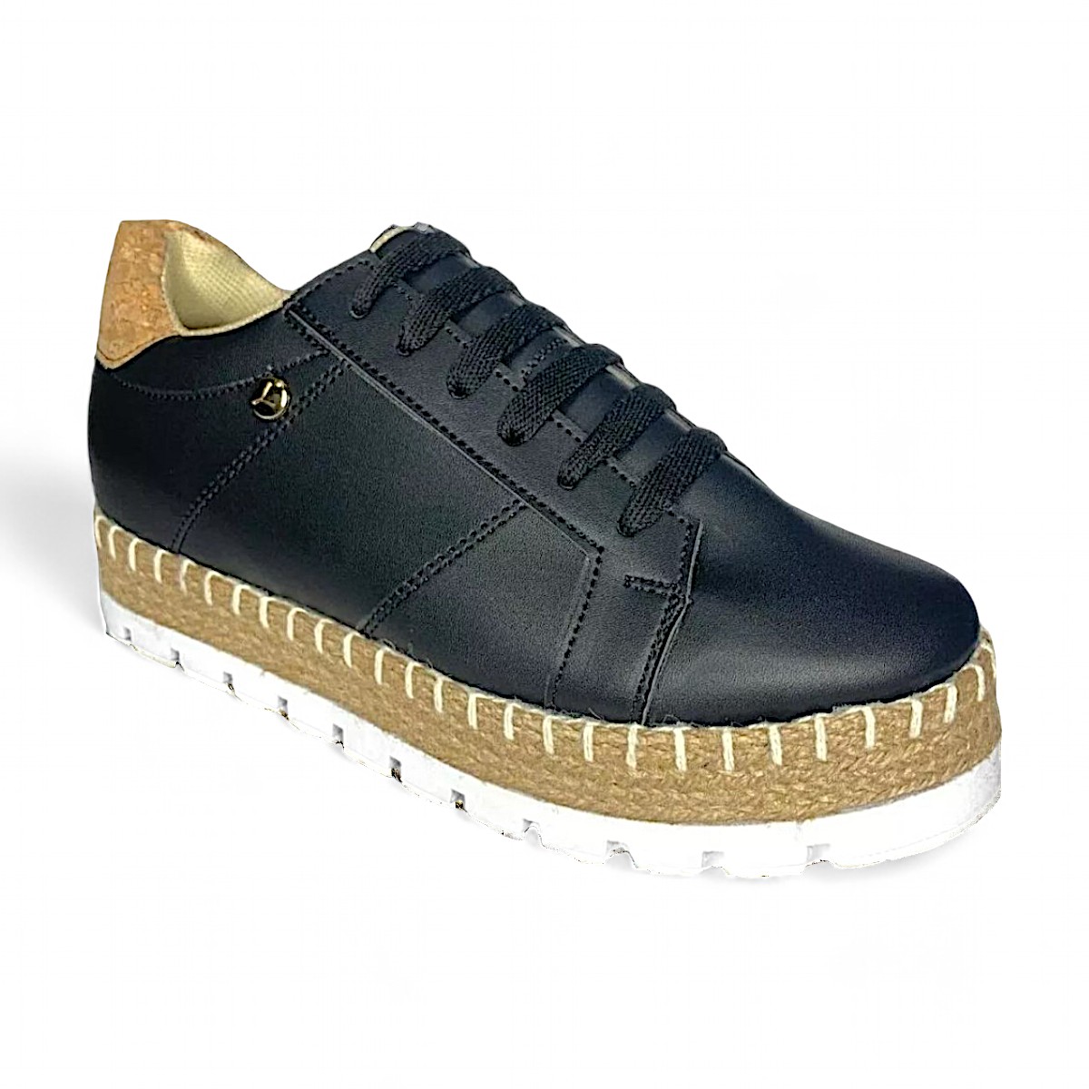 Tenis De Dama Negros Plataforma Tejidos Urbanos Moda Las Cuatas