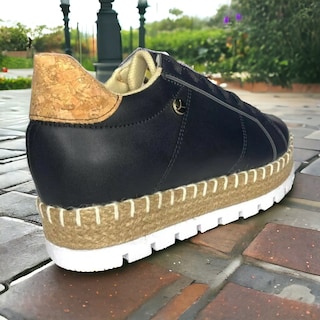 Foto 6 | Tenis De Dama Negros Plataforma Tejidos Urbanos Moda Las Cuatas