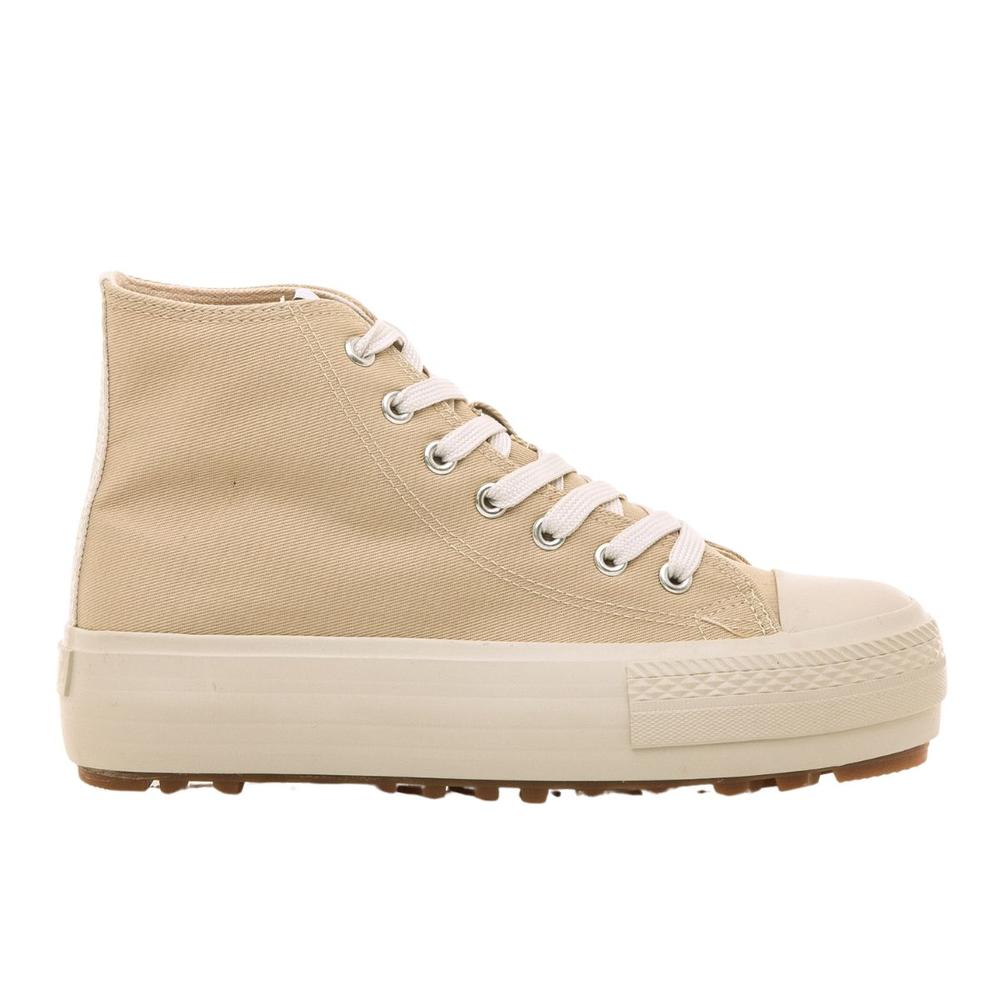 Foto 2 pulgar | Tenis Mustang Bigger T Arena Mujer Casual Beige