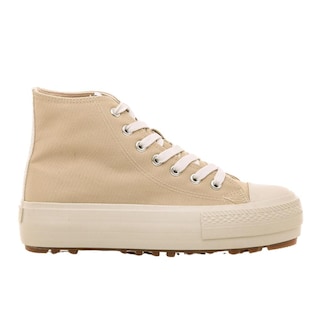 Foto 1 | Tenis Mustang Bigger T Arena Mujer Casual Beige