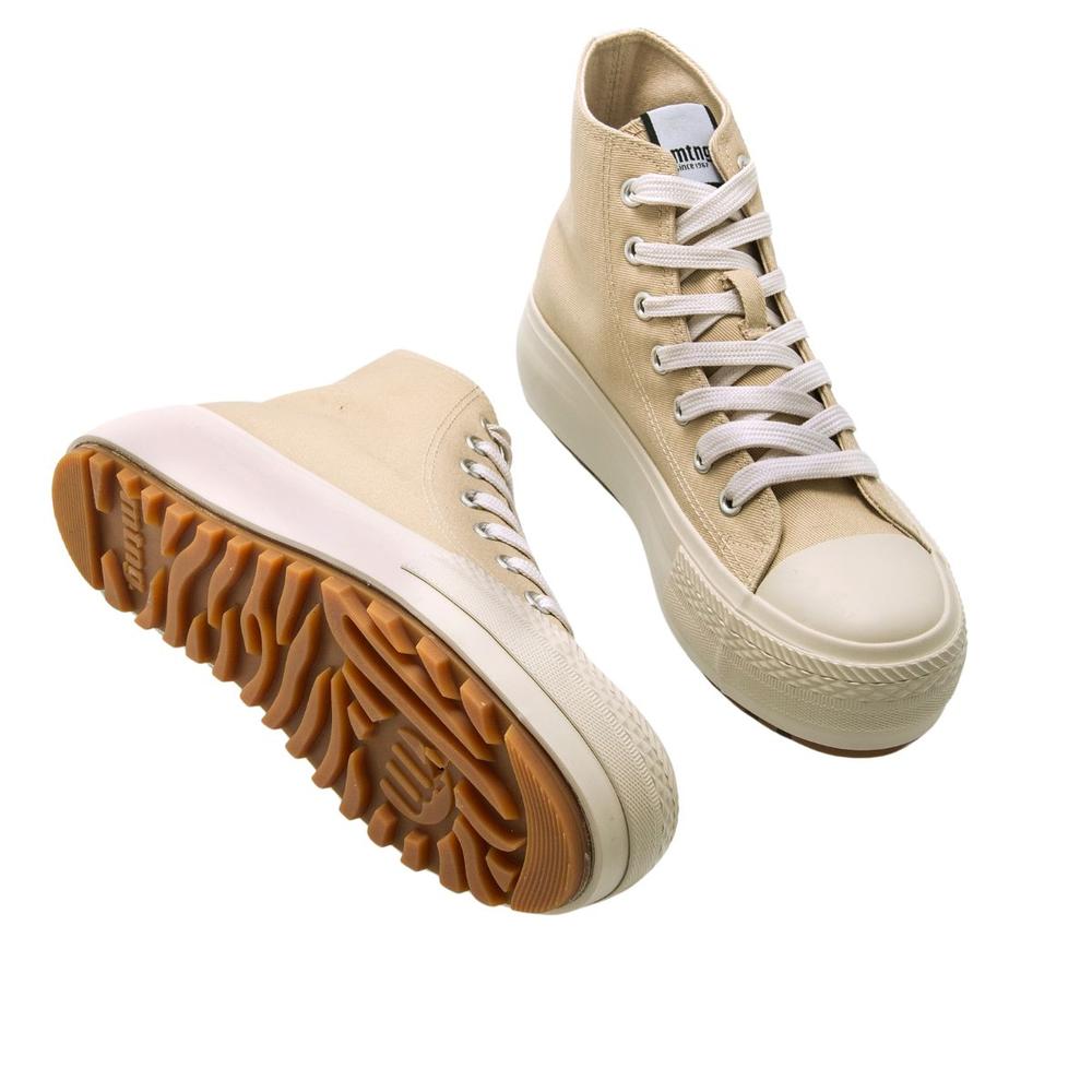 Foto 5 pulgar | Tenis Mustang Bigger T Arena Mujer Casual Beige
