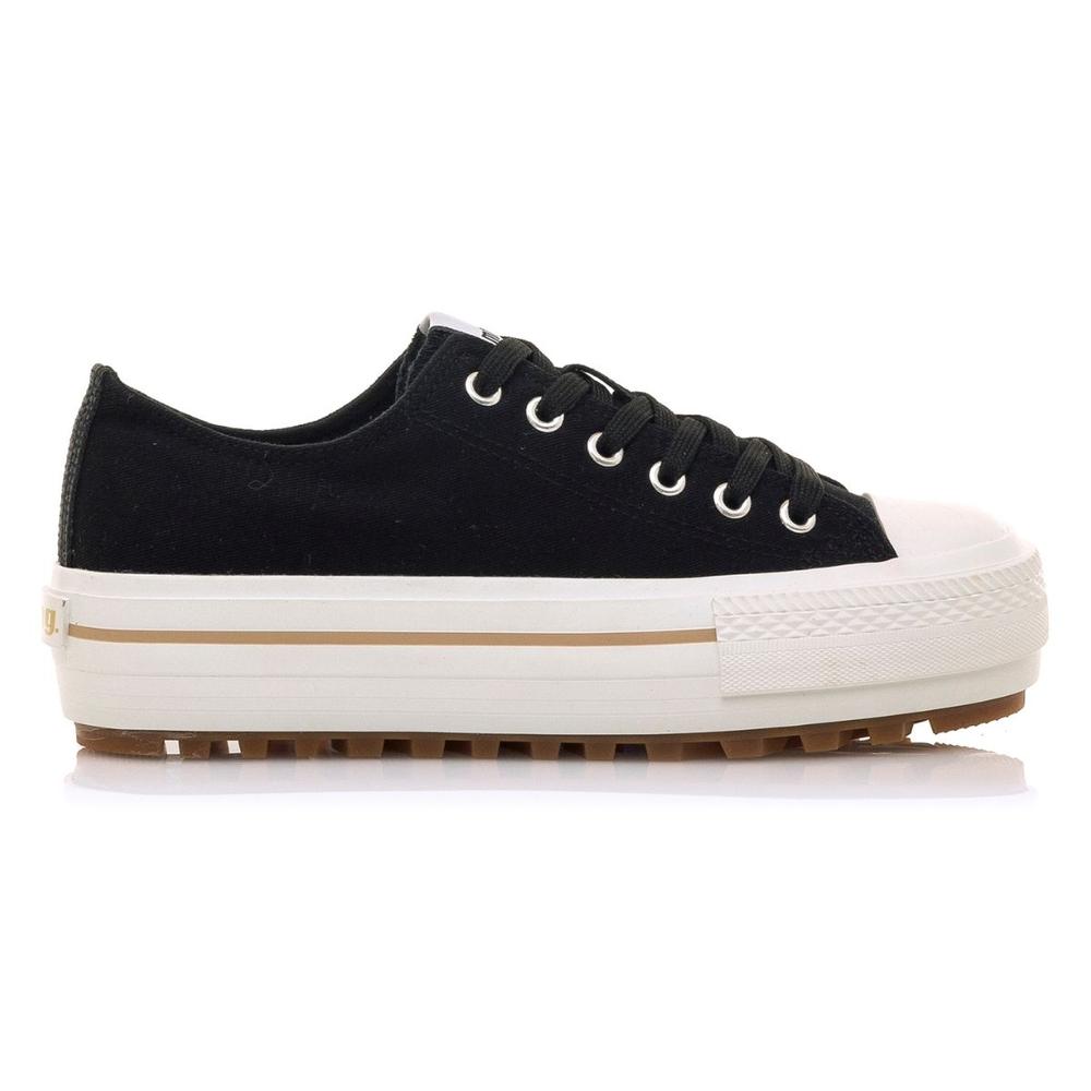 Foto 1 | Tenis Mustang Bigger T Negro Mujer Casual Negro