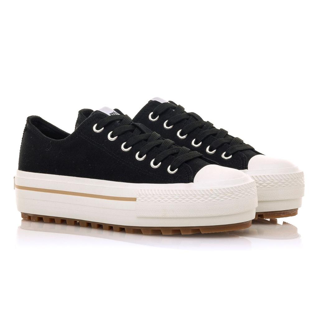 Foto 3 pulgar | Tenis Mustang Bigger T Negro Mujer Casual Negro