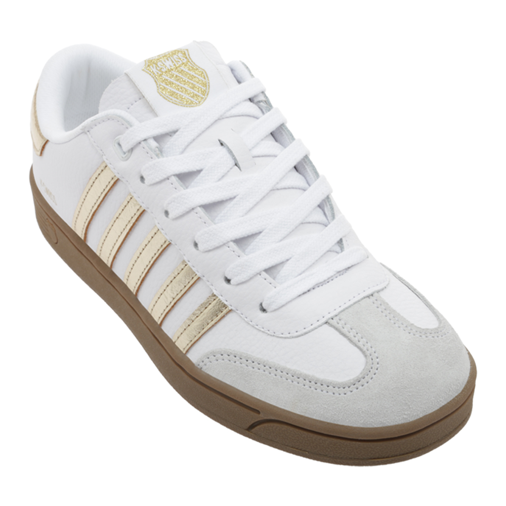 Foto 2 pulgar | Tenis K-swiss Francis Court Para Dama Color Dorado