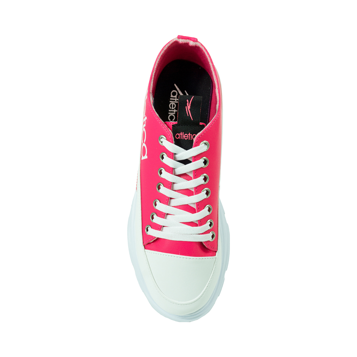 Foto 4 pulgar | Tenis Casuales Atlética con Base Rosa para Mujer