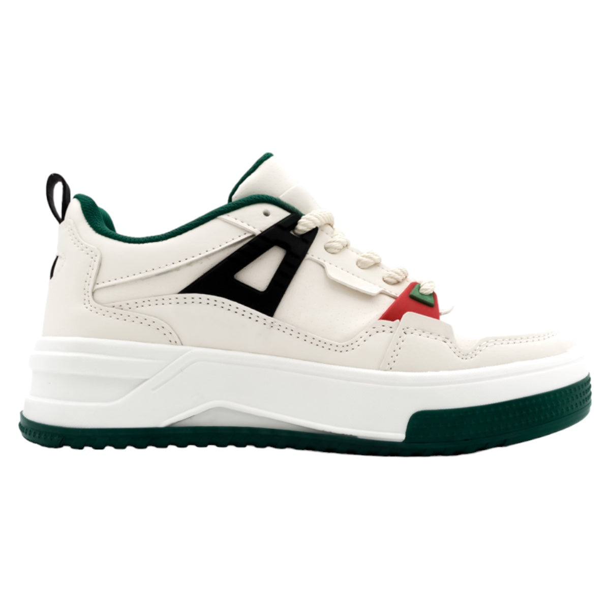 Foto 3 pulgar | Tenis Con Cordones Exterior Piel Vegana Color Beige  Para Mujer De Rbcollection