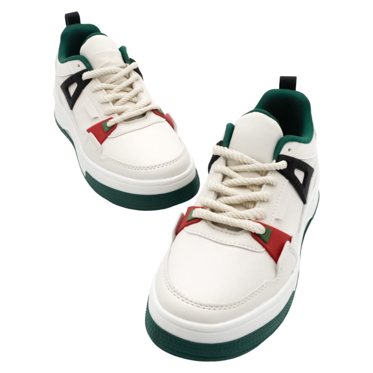 Foto 6 pulgar | Tenis Con Cordones Exterior Piel Vegana Color Beige  Para Mujer De Rbcollection