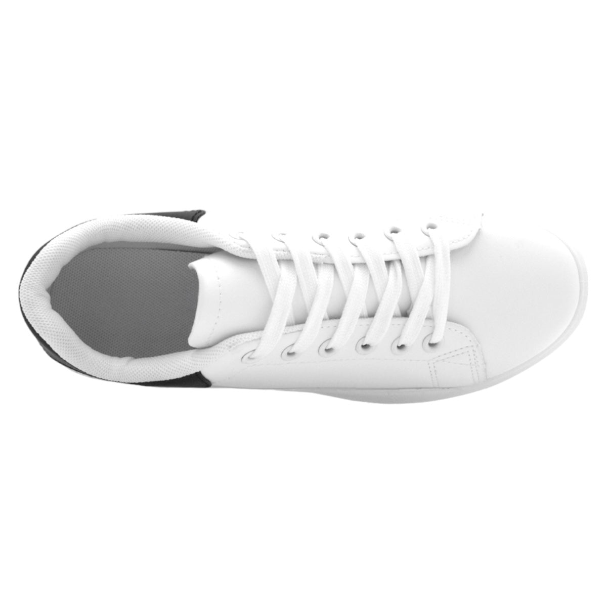Foto 5 pulgar | Tenis Con Cordones Exterior Piel Vegana Color Blanco Para Mujer De Rbcollection