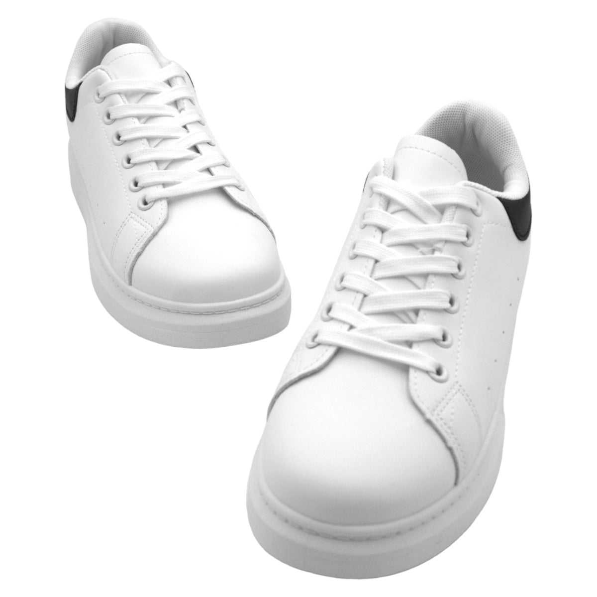 Foto 6 pulgar | Tenis Con Cordones Exterior Piel Vegana Color Blanco Para Mujer De Rbcollection