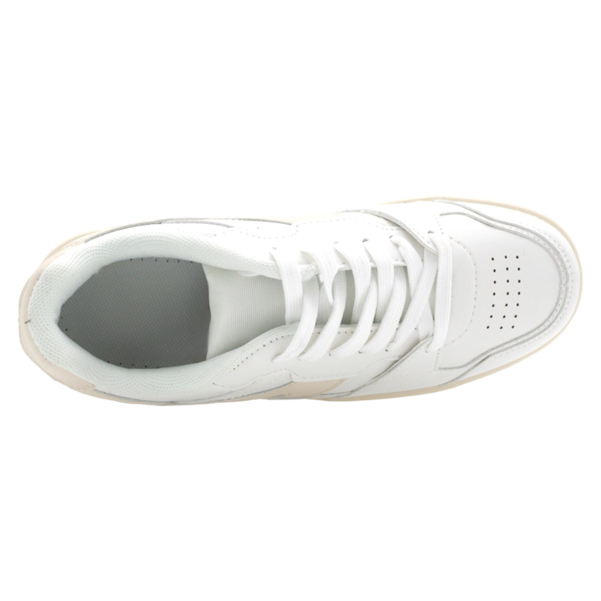 Foto 5 pulgar | Tenis Con Cordones Exterior Piel Vegana Color Blanco Para Mujer De Rbcollection