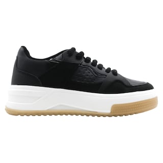 Foto 2 | Tenis Con Cordones Exterior Piel Vegana Color Negro Para Mujer De Rbcollection