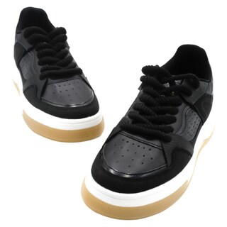 Foto 5 | Tenis Con Cordones Exterior Piel Vegana Color Negro Para Mujer De Rbcollection