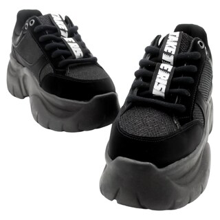 Foto 5 | Tenis Tipo Deportivo Exterior Piel Vegana Color Negro Para Mujer De Rbcollection