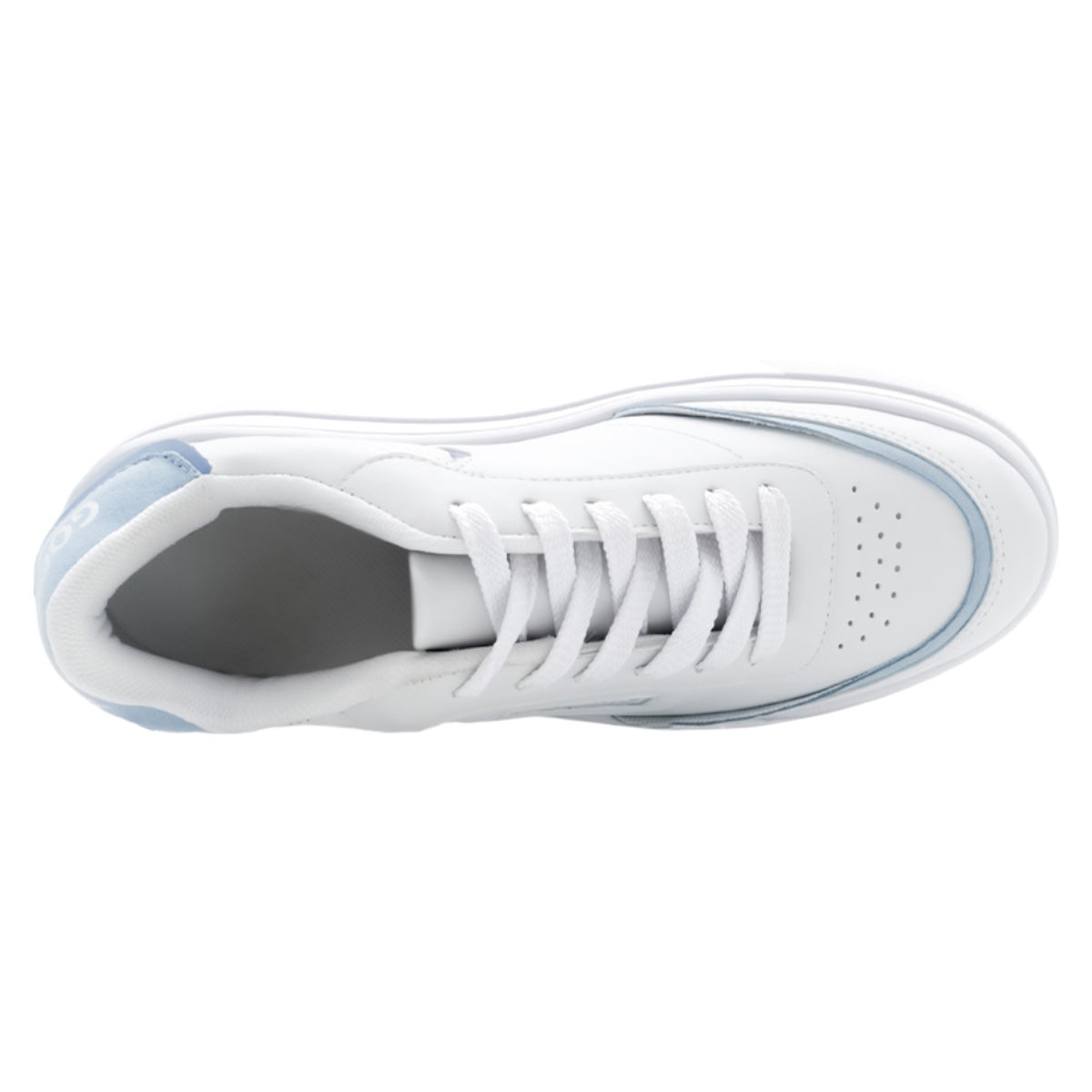Foto 5 pulgar | Tenis Con Cordones Exterior Piel Vegana Color Blanco Para Mujer De Rbcollection