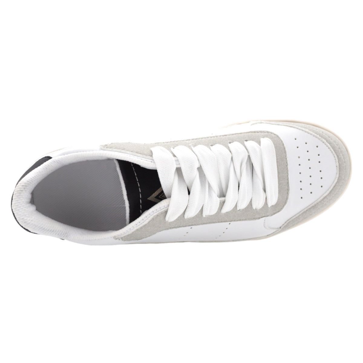 Foto 5 pulgar | Tenis Con Cordones Exterior Piel Vegana Color Blanco Para Mujer De Rbbasics