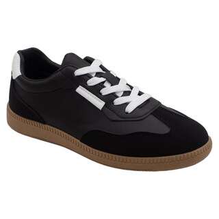 Foto 1 | Tenis Con Cordones Exterior Piel Vegana Color Negro Para Mujer De Rbcollection