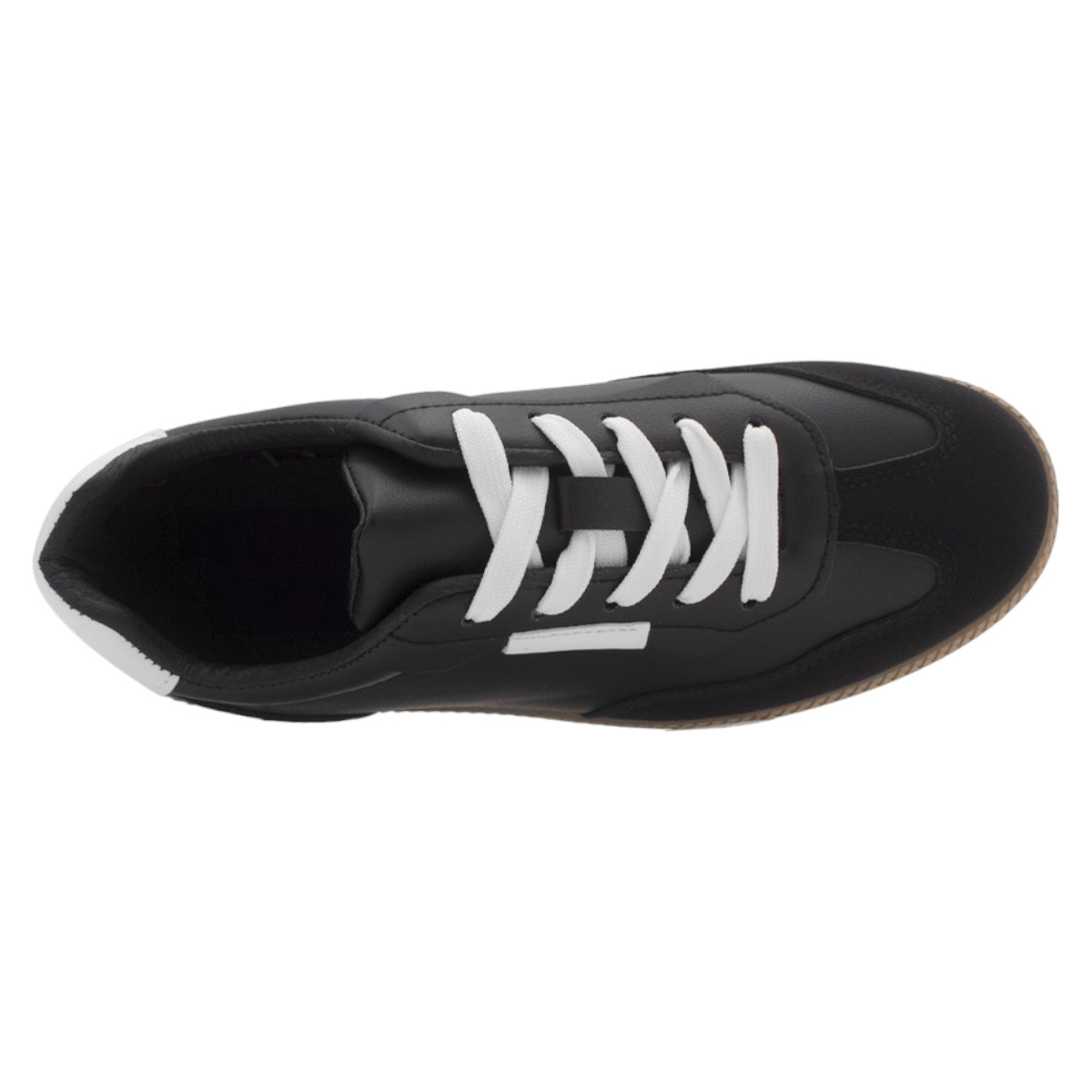 Foto 5 pulgar | Tenis Con Cordones Exterior Piel Vegana Color Negro Para Mujer De Rbcollection